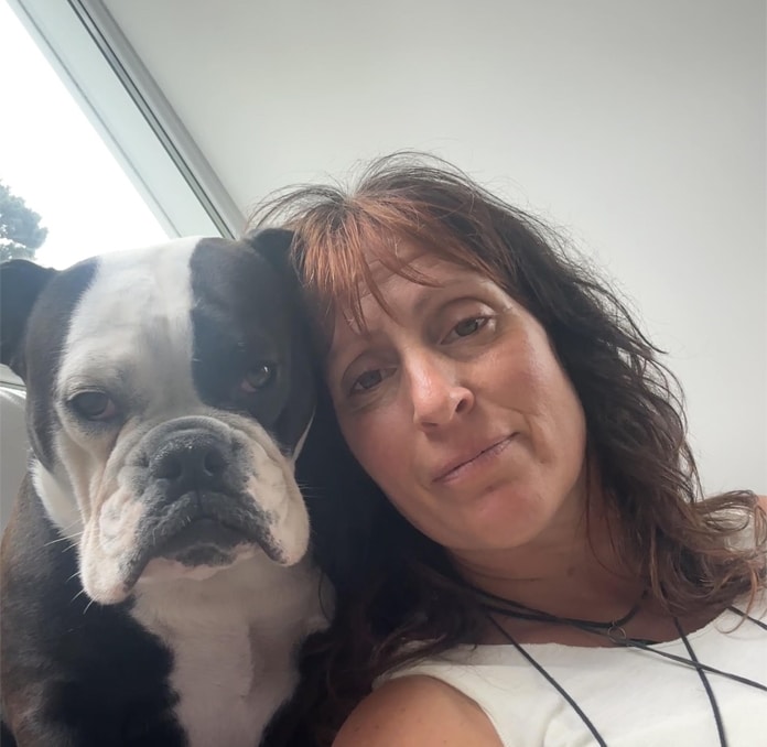 Shamangelic Dee and Her Dog